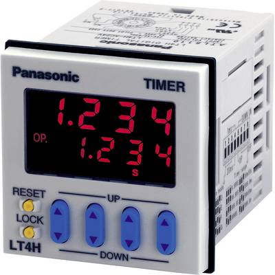 Panasonic digitális multifunkciós időkapcsolórelé, 1 áramkör, 12-24V/DC, 250V/5A, LT4H24J