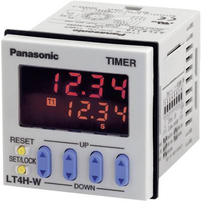 Panasonic digitális iker időkapcsolórelé (2 időzítés), 1 áramkör, 12-24V/DC, 250V/5A, LT4HW24J