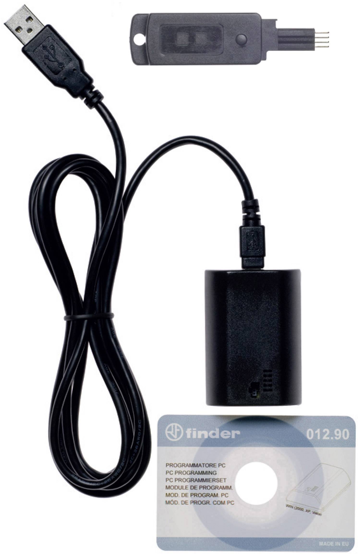 USB-kábel, programozókészülék és adapter Finder eszközről PC-hez történő csatlakoztatáshoz.