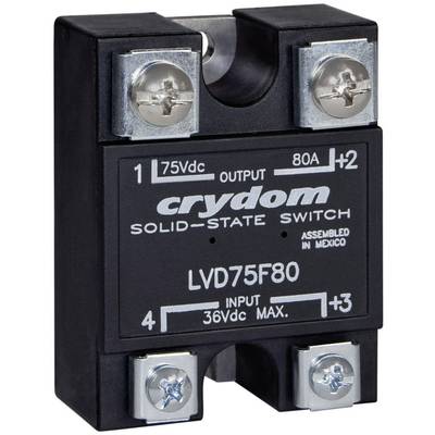 LVD kisfeszültségű szilárdtest relé 100 A 3-75 V/DC, Crydom LVD75D100