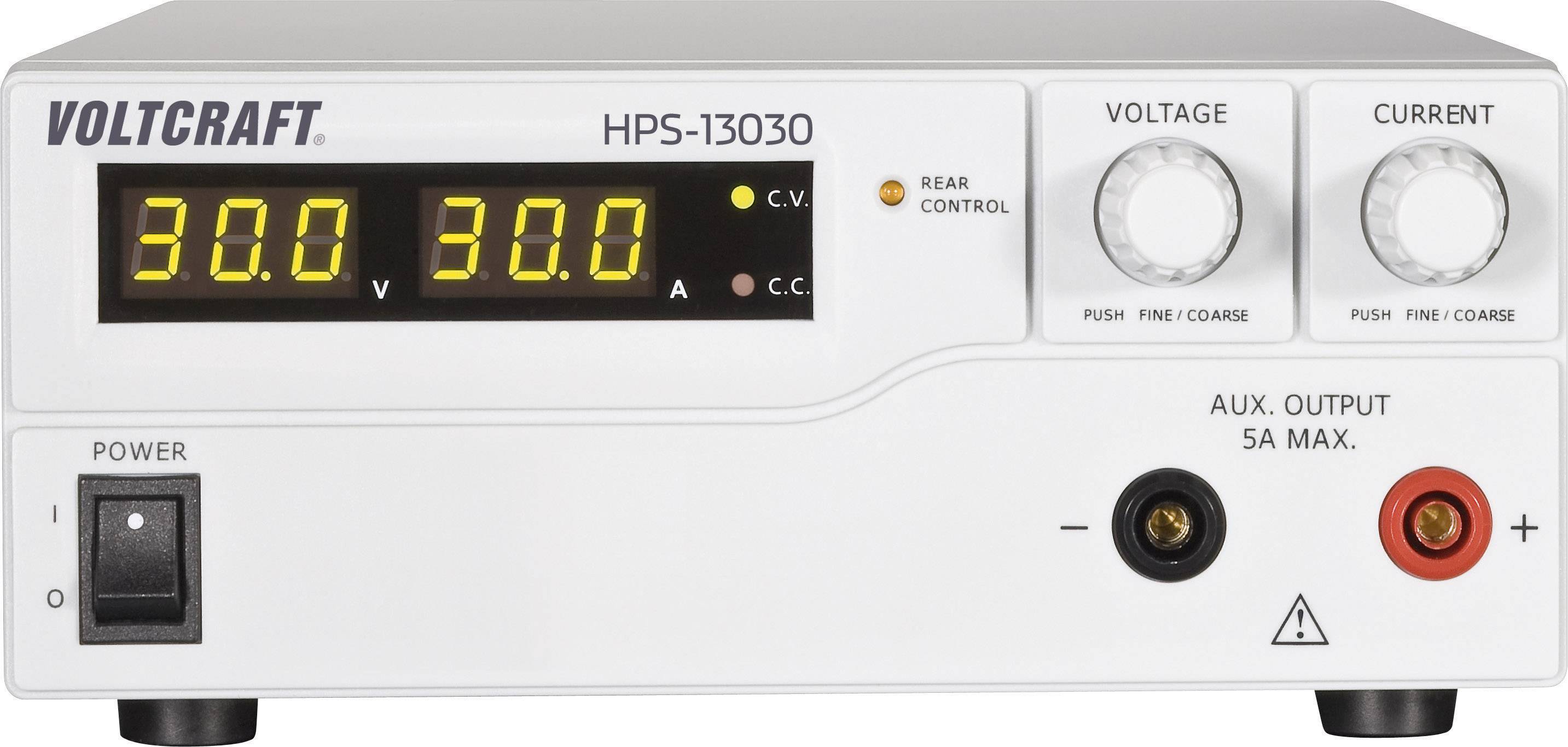 Labortápegység kapcsolóüzemű 1-30V/DC / 0-30A 900W Voltcraft HPS-13030