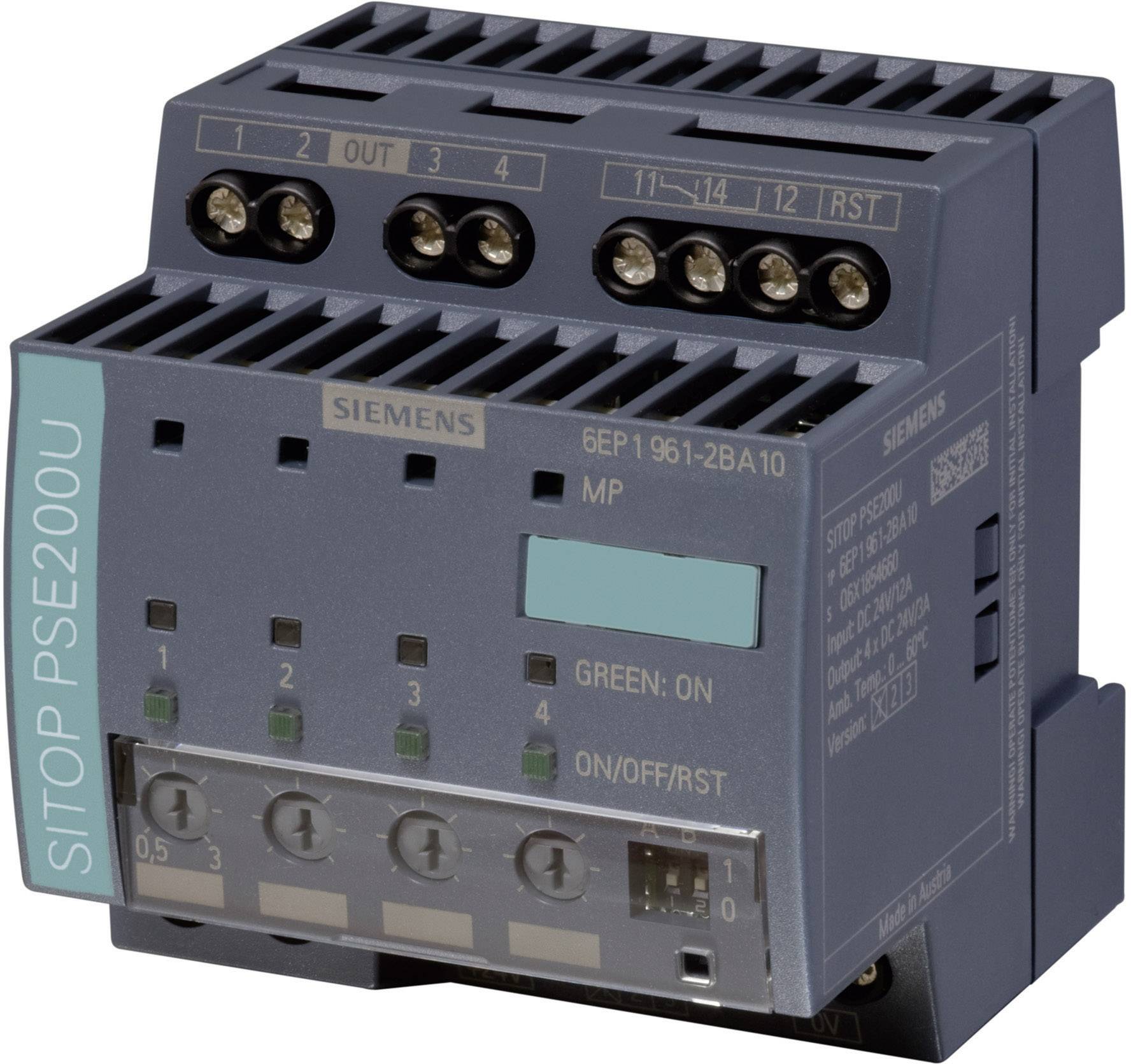 Siemens SITOP PSE200U 3 A 6EP19612BA11 Szelektivitás modul
