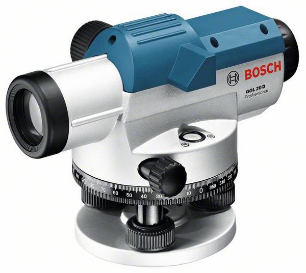 Bosch Professional GOL 20 D Optikai szintező készülék   Hatótáv (max.): 60 m Optikai nagyítás (max.): 20 x