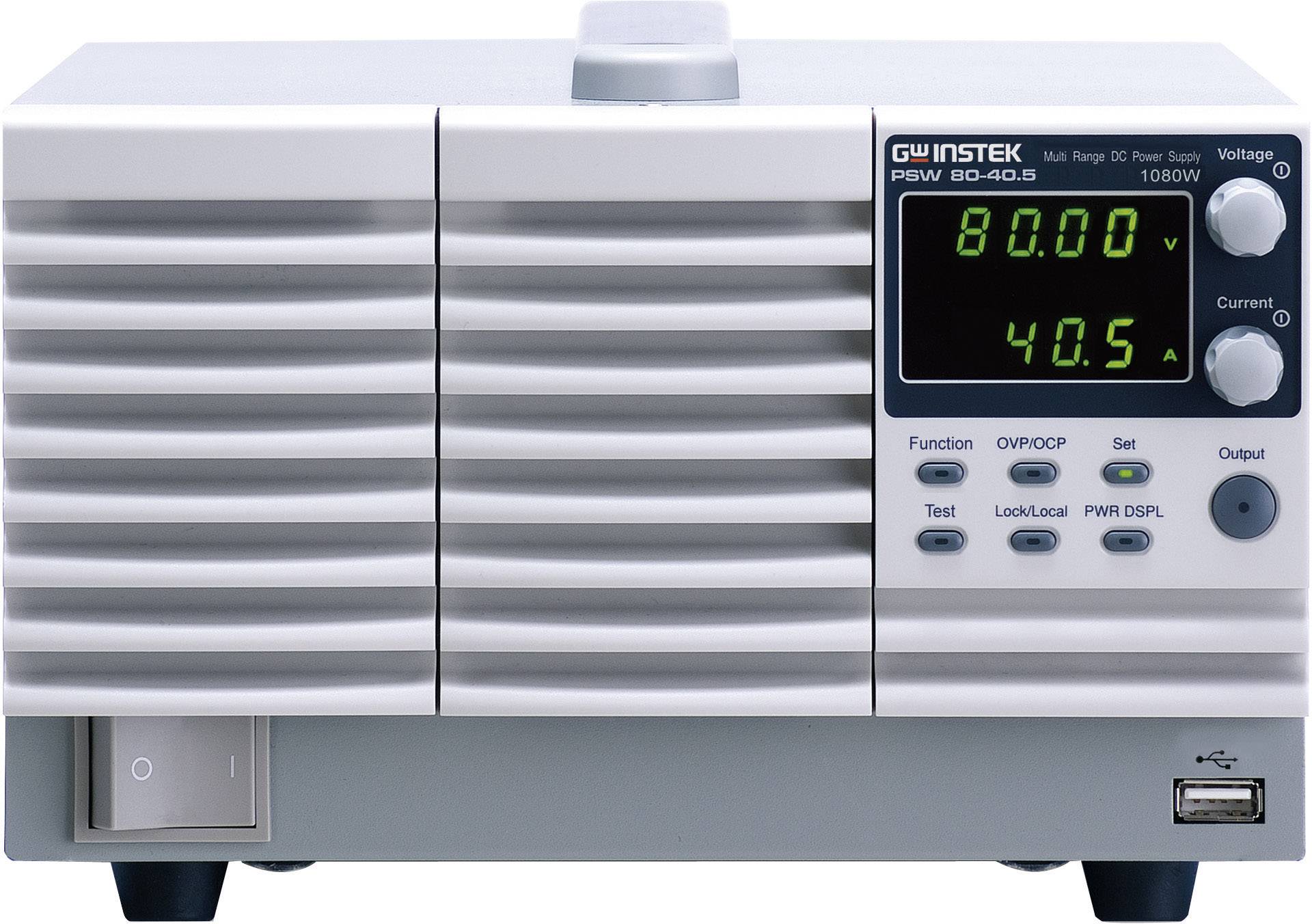 GW Instek PSW80-40.5 Labortápegység, szabályozható 0 - 80 V/DC 0 - 40 A 1080 W Kimenetek száma 1 x