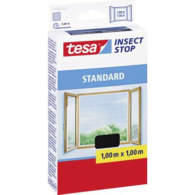 TESA® STANDARD szúnyogháló ablakra, 1 x 1 m, antracit