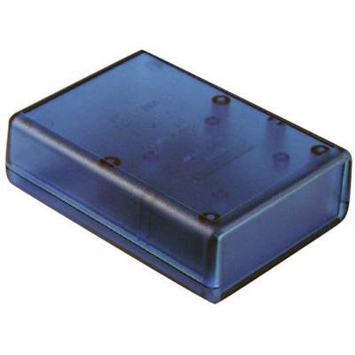 Műszerdoboz ABS 66 x 66 x 28 mm, kék, átlátszó, Hammond Electronics 1593JTBU
