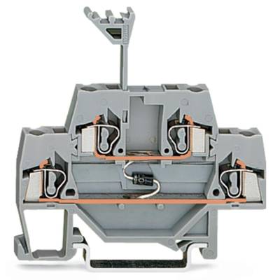 WAGO 280-940/281-411 Dupla szintes dióda kapocs 5 mm Rugó Kiosztás: L Szürke 50 db