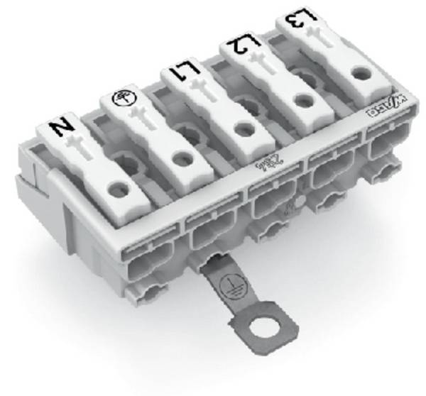 WAGO 294-4475 294-4475 Hálózati csatlakozó kapocs hajlékony: -  merev: 0.5-1.5 mm² Pólusszám: 5 250 db Fehér