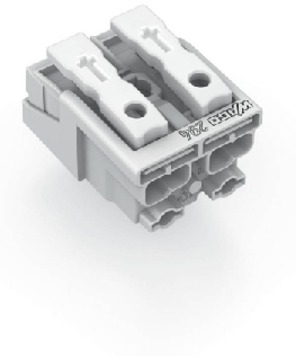 WAGO 294-5002 294-5002 Hálózati csatlakozó kapocs hajlékony: -  merev: 0.5-1.5 mm² Pólusszám: 2 1000 db Fehér