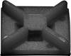 Kábelkötegelő rögzítő készlet, 50 db 25 x 25 mm, fekete, Tru Components