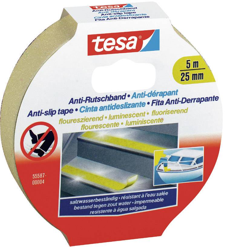 tesa 55580-00000-11 Csúszásmentesítő szalag Fehér (H x Sz) 5 m x 25 mm 1 db