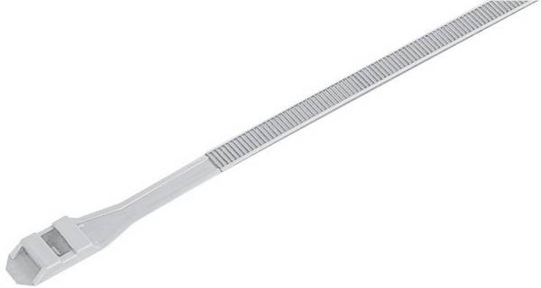 Kábelkötöző 360 mm natúr kettős fejjel, UV stabilizált Tru Components 1592765 TC-DL360203 100 db