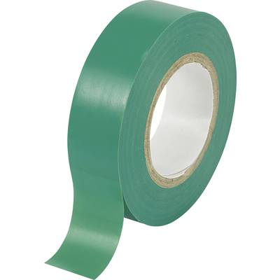 PVC szigetelő szalag, zöld, 19 mm x 10 m, Tru Components