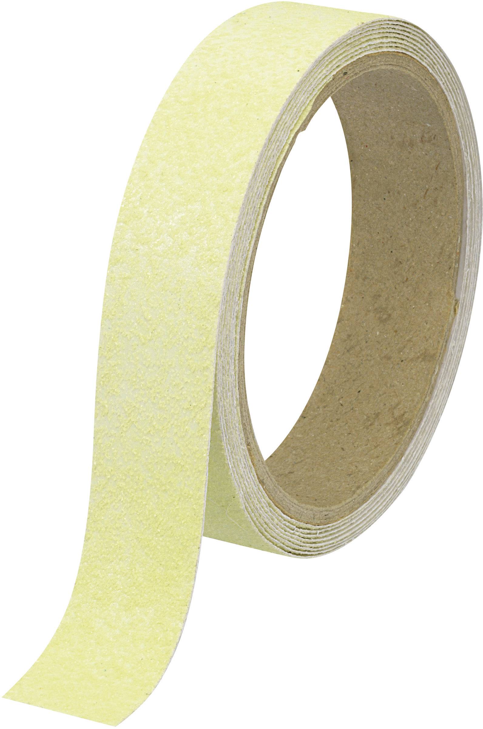 TOOLCRAFT ANST255-LG 1563973 Csúszásmentesítő szalag ANST255-LG Neonzöld (H x Sz) 5 m x 25 mm 1 db