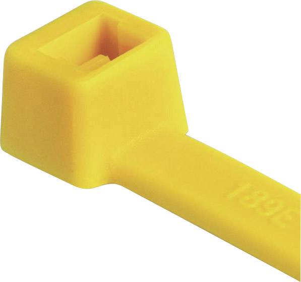 Időjárásálló kábelkötegelő készlet 150 x 3,5 mm, sárga, 100 db, HellermannTyton 111-03006 T30R-PA66-YE