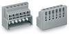 WAGO 730-116 730-116 Vezetékösszekötő hajlékony: - merev: 0.75-1.5 mm² Pólusszám: 6 50 db Szürke