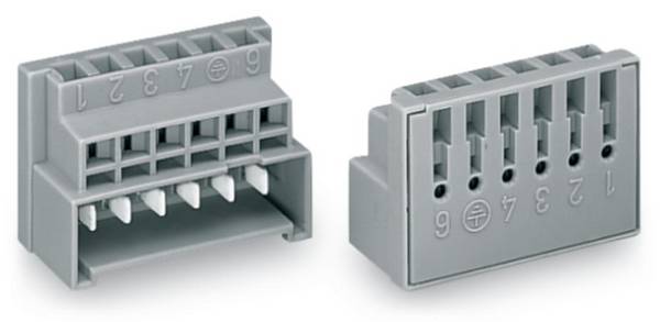 WAGO 730-116 730-116 Vezetékösszekötő hajlékony: -  merev: 0.75-1.5 mm² Pólusszám: 6 50 db Szürke