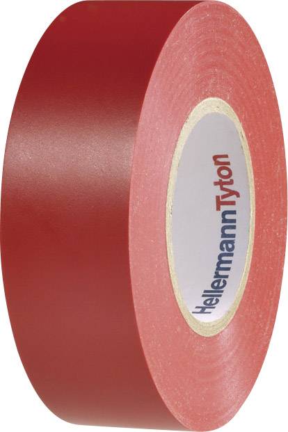 Szigetelőszalag 20 m x 19 mm, piros PVC HellermannTyton HelaTape Flex 1000+