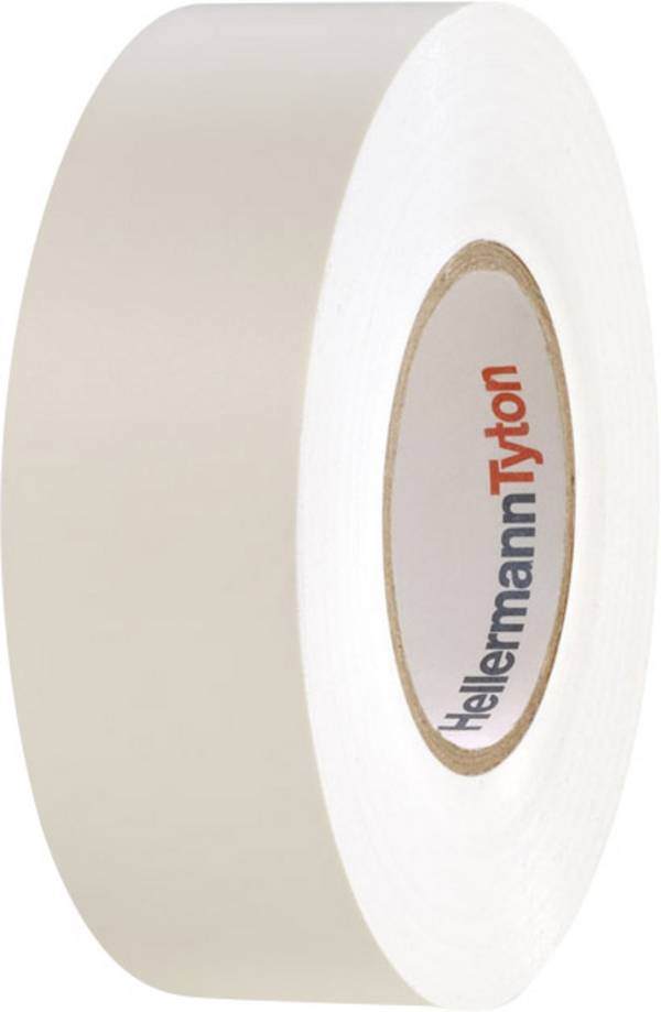 Szigetelőszalag PVC fehér 20 m x 19 mm HellermannTyton 710-10607