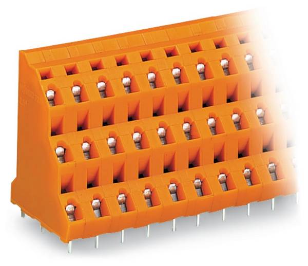 WAGO 737-612 Három szintes kapocs 2.50 mm² Pólusszám 36 Narancs 8 db