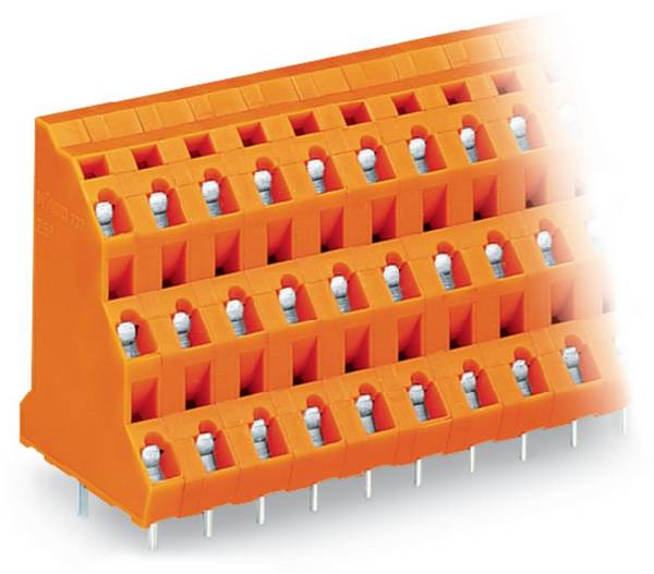 WAGO 737-656 Három szintes kapocs 2.50 mm² Pólusszám 18 Narancs 20 db