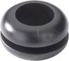 Kábelátvezető gyűrű Ø 10 mm, PVC, fekete, HellermannTyton HV1203-PVC-BK-M1