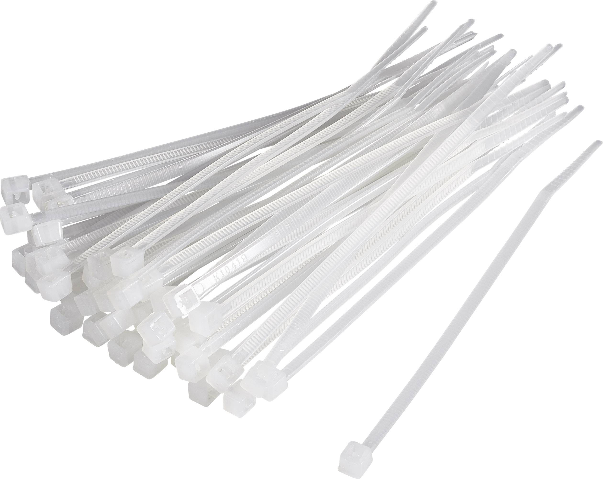 TRU COMPONENTS 1593681 TC-CV250203 Kábelkötöző 250 mm 4.80 mm Natúr 100 db