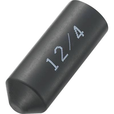Zsugorcső véglezáró 12 mm/4 mm 1db fekete színű