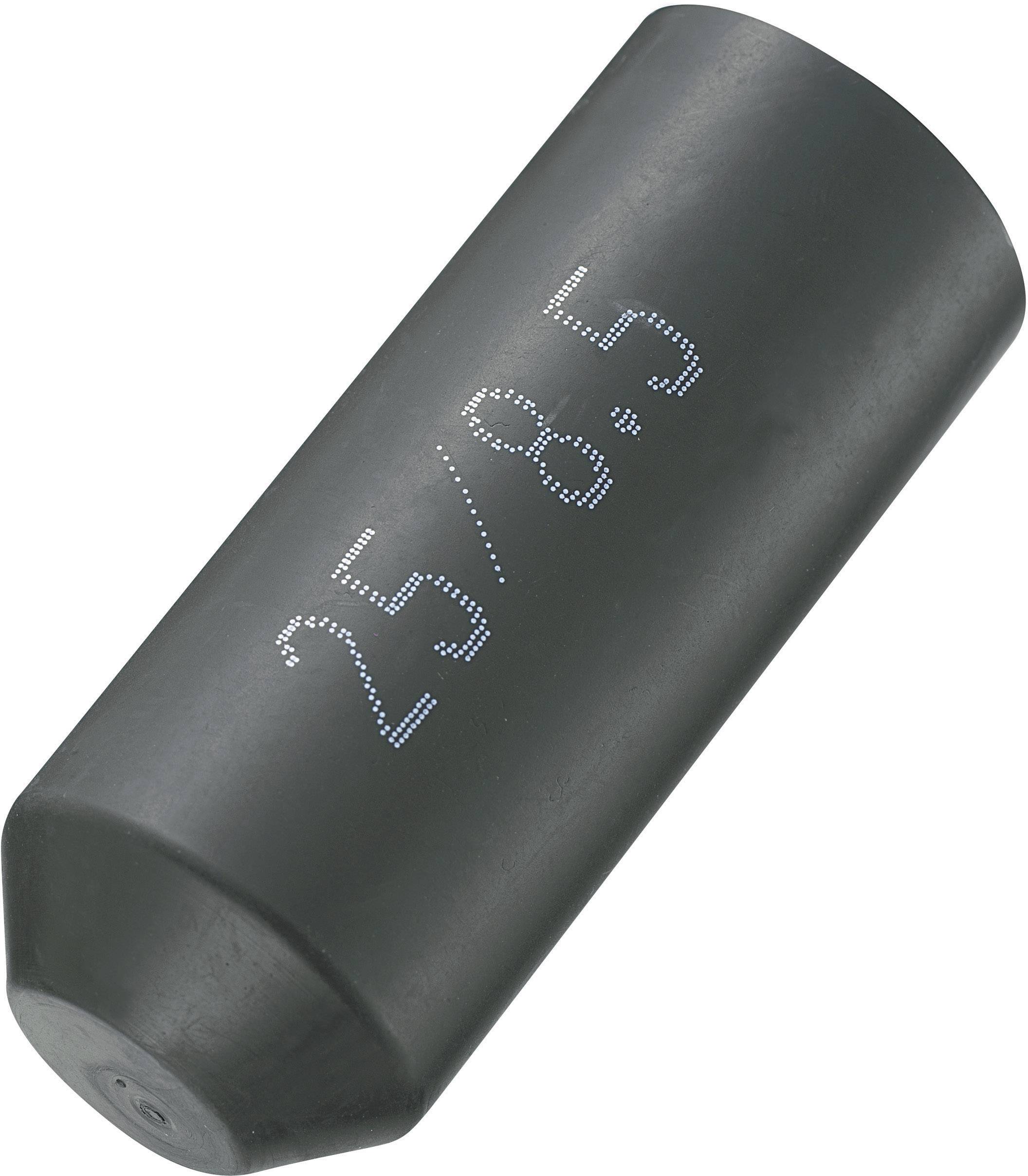 Zsugorcső véglezáró 25 mm/8.5 mm 1db fekete színű