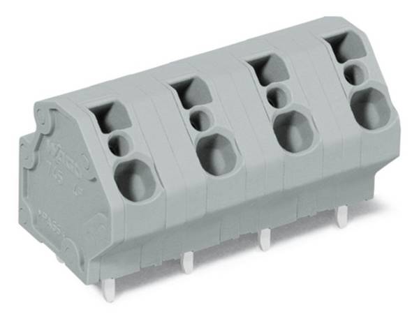 WAGO 745-3203 Rugóerős kapocstömb 4.00 mm² Pólusszám 3 Szürke 120 db