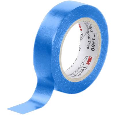 PVC elektromos szigetelőszalag, 10 m x 15 mm, kék, 3M Temflex 1500