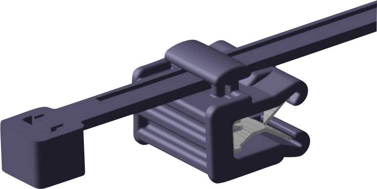 HellermannTyton 156-00011 T50ROSEC22-MC5-BK-D1 Kábelkötöző 200 mm 4.60 mm Fekete Szerelés melletti kábelkötegelés 1 db