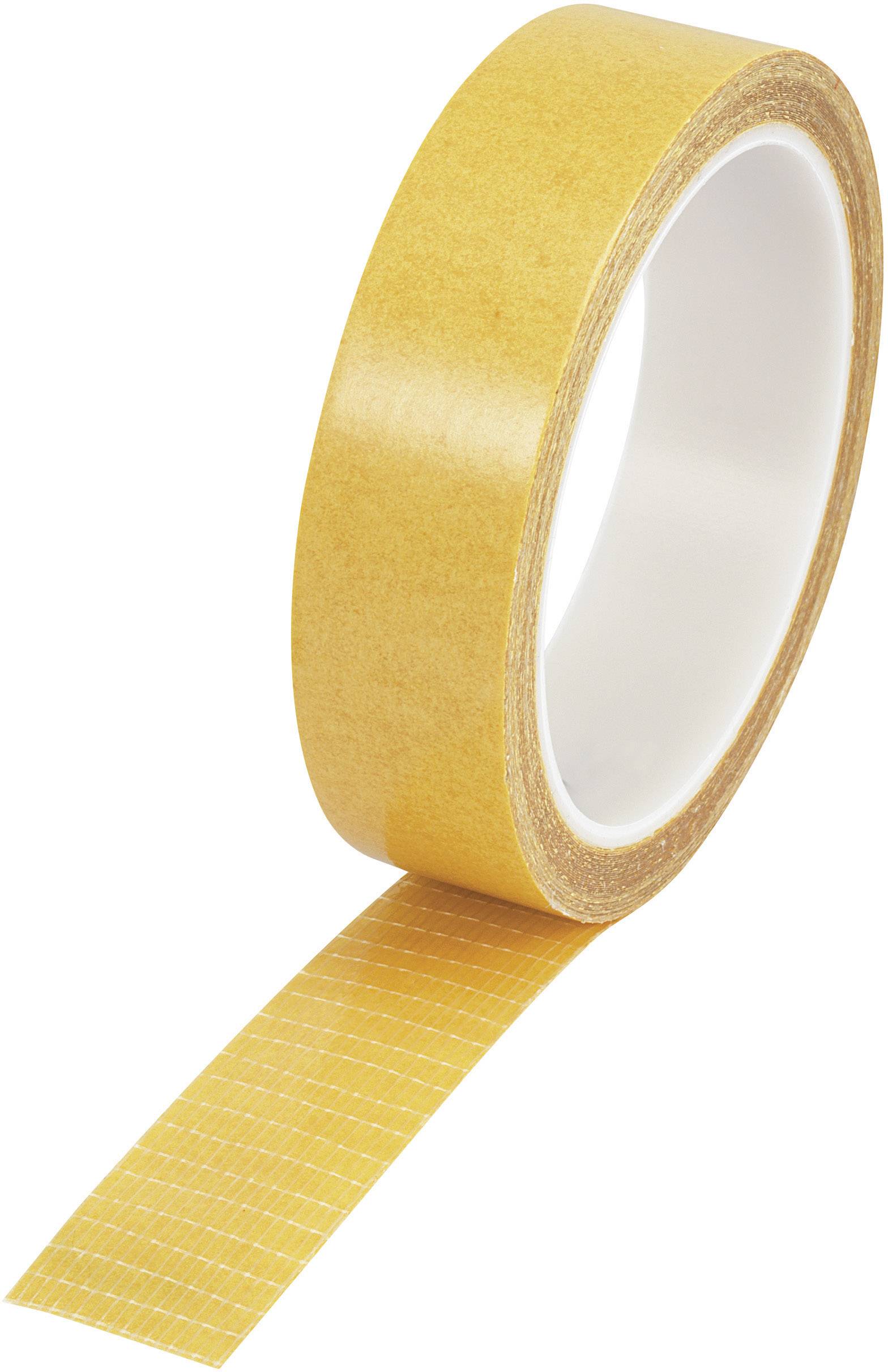 TOOLCRAFT 9027-250/10M 1564022 Kétoldalas ragasztószalag Átlátszó (H x Sz) 10 m x 25 mm 1 db