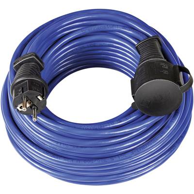 Kültéri, gumi hálózati hosszabbítókábel védőkupakkal, kék, 10 m, N05V3V3-F 3G 1,5 mm² , Brennenstuhl 1169810