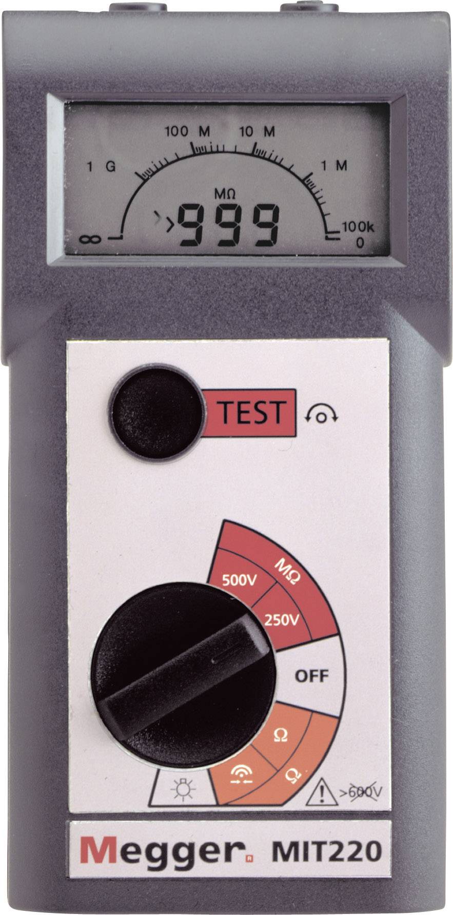 Megger MIT220-EN Szigetelésmérő műszer 250 V, 500 V 999 MΩ