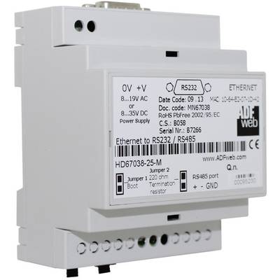 Wachendorff HD6703825M HD6703825M Ethernet konverter RS-232, RS-485, Ethernet    24 V/DC 1 db