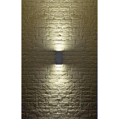 Kültéri fali lámpatest, GU10, max. 2x75 W, 230 V, ezüstszürke, SLV Big Theo Up/Down 229574