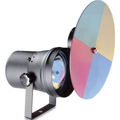Tükörgömb megvilágító reflektor, színes tárcsával PAR 36 lámpa
