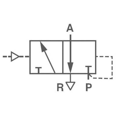 3/2 utas Mechanikusan működtetett pneumatikus szelep IMI NORGREN V50A4D3A-XA090 24 V/DC G 1/8 Ház anyaga Alumínium Tömít