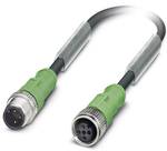 Sensor/Actuator cable SAC-3P-M12MS/1,0-PUR/M12FS