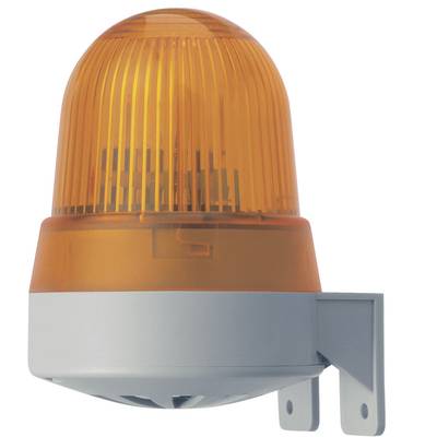Kombi, LED-es jelzőfény szirénával 24 V 92 dB, sárga, Werma Signaltechnik 422.310.75