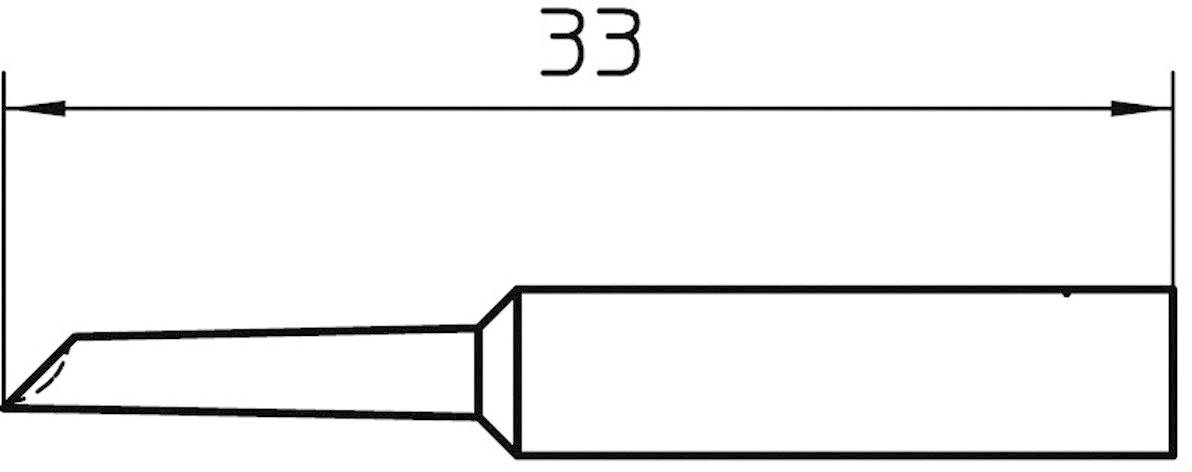Pákahegy WXP 65-höz, csapott, Weller XNT GW
