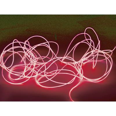 Elektrolumineszcens fényzsinór, piros, 2 mm x 2 m, eurolite