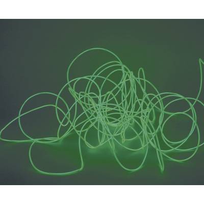 Elektrolumineszcens fényzsinór, zöld, 2 mm x 2 m, eurolite