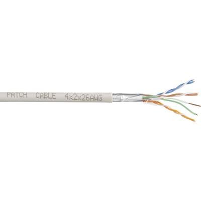 Hálózati kábel CAT 5e SF/UTP 4 x 2 x 0,14 mm², fehér, TRU COMPONENTS 1565226 305 m