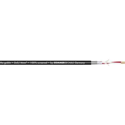 Patch- és mikrofonkábel, SC-GOBLIN 2 x 0,14 mm² Fekete méteráru Sommer Cable