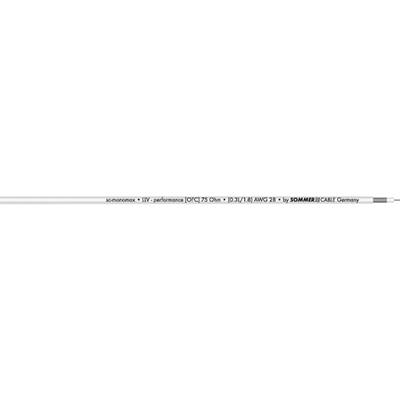 Sommer Cable 600-0250-01 Videókábel  1 x 0.08 mm² Fehér méteráru