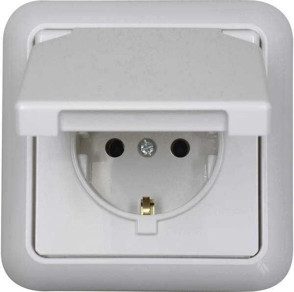 N & L 101803  Süllyeszthető dugalj   IP44 Ultrafehér