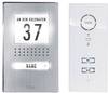 m-e modern-electronics ADV 111 WW Vistadoor Kaputelefon Vezetékes Komplett készlet 1 családiház Nemesacél, Fehér