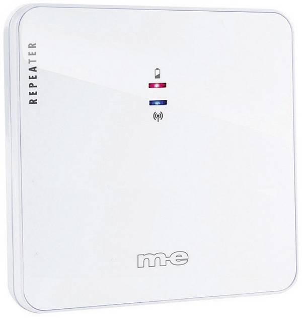 Jelerősítő vezeték nélküli csengőhöz, 100 m, 434 MHz, IP44, fehér, m-e GmbH modern-electronics Bell 214 RT